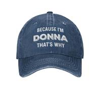 KWQDOZF Parce Que Je suis Donna, C'est Pourquoi Chapeau Hommes Casquettes de Baseball
