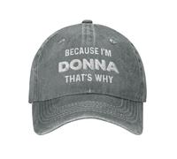 KWQDOZF Parce Que Je suis Donna, C'est Pourquoi Chapeau Hommes Casquettes de Baseball