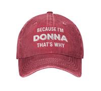 KWQDOZF Parce Que Je suis Donna, C'est Pourquoi Chapeau Hommes Casquettes de Baseball