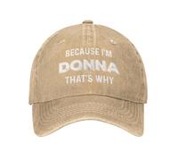 KWQDOZF Parce Que Je suis Donna, C'est Pourquoi Chapeau Hommes Casquettes de Baseball