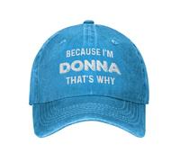 KWQDOZF Parce Que Je suis Donna, C'est Pourquoi Chapeau Hommes Casquettes de Baseball
