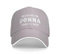 KWQDOZF Parce Que Je suis Donna, C'est Pourquoi Je Porte Un Chapeau Amusant pour Femme