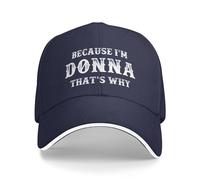 KWQDOZF Parce Que Je suis Donna, C'est Pourquoi Je Porte Un Chapeau Amusant pour Femme