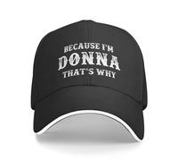 KWQDOZF Parce Que Je suis Donna, C'est Pourquoi Je Porte Un Chapeau Amusant pour Femme