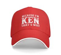 KWQDOZF Parce Que Je suis Ken, C'est Pourquoi, Casquette de Baseball réglable pour Homme