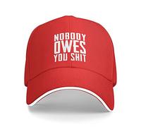 KWQDOZF Personne ne Vous Doit Merde Chapeau Hommes Femmes Mode Casquette de Baseball Camionneur Chapeaux Casquettes d'été réglable Chapeau de Soleil