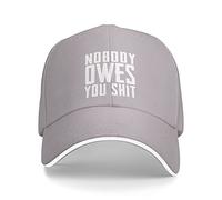 KWQDOZF Personne ne Vous Doit Merde Chapeau Hommes Femmes Mode Casquette de Baseball Camionneur Chapeaux Casquettes d'été réglable Chapeau de Soleil
