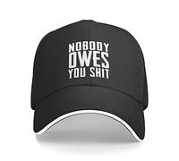 KWQDOZF Personne ne Vous Doit Merde Chapeau Hommes Femmes Mode Casquette de Baseball Camionneur Chapeaux Casquettes d'été réglable Chapeau de Soleil