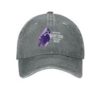 KWQDOZF Portez Un Chapeau Violet de Sensibilisation à la maladie d'Alzheimer, Une Casquette de Baseball, Un Chapeau de Cow-Boy, Un ch
