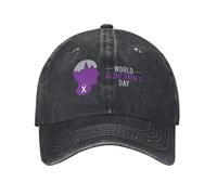 KWQDOZF Portez Un Chapeau Violet de Sensibilisation à la maladie d'Alzheimer, Une Casquette de Baseball, Un Chapeau de Cow-Boy, Un ch