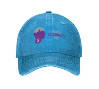 KWQDOZF Portez Un Chapeau Violet de Sensibilisation à la maladie d'Alzheimer, Une Casquette de Baseball, Un Chapeau de Cow-Boy, Un ch