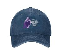 KWQDOZF Portez Un Chapeau Violet de Sensibilisation à la maladie d'Alzheimer, Une Casquette de Baseball, Un Chapeau de Cow-Boy, Un ch