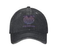 KWQDOZF Portez Un Chapeau Violet pour Le Mois de Sensibilisation à la maladie d'Alzheimer, Une Casquette de Baseball, Un Chapeau de c