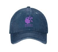 KWQDOZF Portez Un Chapeau Violet pour Le Mois de Sensibilisation à la maladie d'Alzheimer, Une Casquette de Baseball, Un Chapeau de c