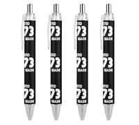 KWQDOZF Protégeons l'arrêt Roe v. Wade de 1973 ! Stylos à bille rétractables à pointe fine (0,5 mm), écriture fluide, encre gel noire, pour le droit à l'avortement des femmes. Lot de 4.