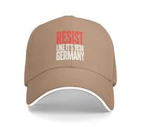 KWQDOZF Résistez comme en 1938 ! Casquette FDT 8647 « Sauvez la démocratie » pour Hommes et Femmes, Casquettes de Papa