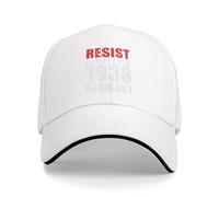 KWQDOZF Résistez comme en 1938 ! Chapeaux de Golf « Défendez la démocratie » pour Hommes et Femmes, Casquettes de Papa