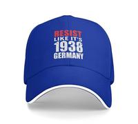 KWQDOZF Résistez comme en 1938 ! Chapeaux de Golf « Défendez la démocratie » pour Hommes et Femmes, Casquettes de Papa
