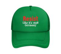 KWQDOZF Résistez comme si c'était 1938 ! Casquette Trucker Amusante à Dos en Maille, Ajustable, Style Classique, pour Hommes et Femme