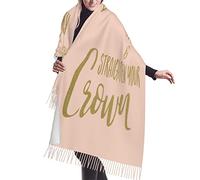 KWQDOZF Rose Quand tu te sens dépassée, souviens-toi de qui tu es la fille et de tes écharpes-châles couronnes