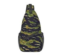 KWQDOZF Sac à bandoulière pour homme et femme (camouflage vert armée, camouflage à rayures tigrées du Vietnam)