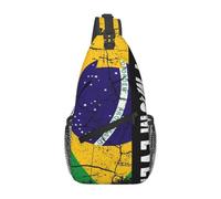 KWQDOZF Sac à dos à bandoulière vintage motif drapeau américain Faith Family Freedom Christian - Sac à bandoulière décontracté pour les voyages, la randonnée et le quotidien