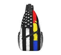 KWQDOZF Sac à dos à bandoulière vintage motif drapeau américain Faith Family Freedom Christian - Sac à bandoulière décontracté pour les voyages, la randonnée et le quotidien