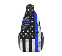 KWQDOZF Sac à dos à bandoulière vintage motif drapeau américain Faith Family Freedom Christian - Sac à bandoulière décontracté pour les voyages, la randonnée et le quotidien