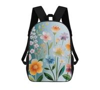 KWQDOZF Sac à dos de randonnée et de voyage, motif vitrail, 17 pouces