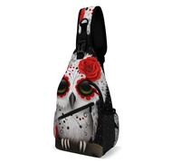 KWQDOZF Sac à dos de voyage pour homme et femme, motif chouette rouge sur branche, idéal pour le camping, la randonnée et le cyclisme.