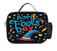 KWQDOZF Sac à lunch isotherme et portable, motif poisson d'avril, étanche