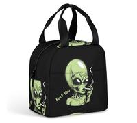 KWQDOZF Sac à lunch isotherme « Fuck You Aliens » pour femme et homme, idéal pour le travail, les pique-niques et les voyages