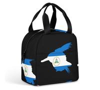 KWQDOZF Sac à lunch isotherme pour femme et homme, motif oiseau du Nicaragua, martin-pêcheur, idéal pour le travail, les pique-niques et les voyages
