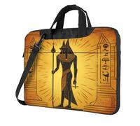 KWQDOZF Sac pour ordinateur portable avec hiéroglyphes de l'Égypte ancienne, sacoche ethnique pour ordinateur portable, sac à bandoulière pour femmes et hommes, porte-documents 15,6 pouces