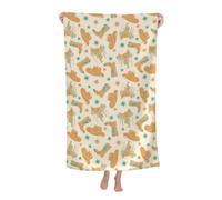 KWQDOZF Serviette de Plage - Serviette en Fibre de Polyester Ultra Douce avec imprimés vibrants et Design Polyvalent 81,3 x 132,1 cm - Chapeau de Cowboy