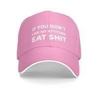 KWQDOZF Si Vous n'aimez Pas Mon Attitude, Mangez de la Merde, Casquette de Baseball pour Hommes