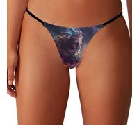 KWQDOZF String de l'univers du Dieu Grec Zeus pour Femme, Culotte Basse Extensible, Dos en T, String Invisible, sous-vêtements Hipster Sexy