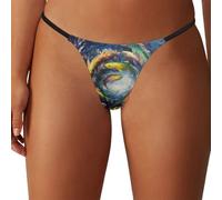KWQDOZF String pour Femme, Motif Truite Arc-en-Ciel, Style Galaxie, Culotte Taille Basse