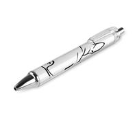 KWQDOZF Stylo à bille rétractable premium Classic Smooth Writing avec encre à séchage rapide, motif chiot bouledogue français rigolo.
