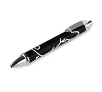 KWQDOZF Stylo de bureau tendance à séchage rapide, pointe fine 0,5 mm, encre noire, écriture fluide, motif chiot bouledogue français amusant