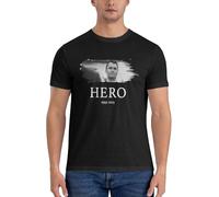 KWQDOZF T-Shirt Ras du Cou Charlie Kirk est Un héros pour Hommes et Femmes