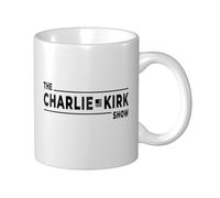 KWQDOZF Tasse à café blanche The Charlie Kirk Show Tasse en céramique