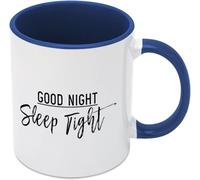 KWQDOZF Tasse à café fantaisie « Bonne nuit, fais de beaux rêves » en céramique imprimée recto verso, 325 ml (11 oz), idéale comme cadeau pour maman, papa, un ami, un conjoint ou une épouse.