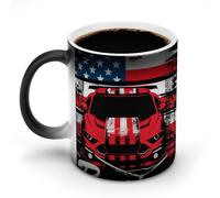 KWQDOZF Tasse à café humoristique avec motif de course sur piste de terre, voiture, moto, pilote, tasse à thé à couleur changeante, pour homme et femme, anniversaire
