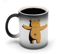 KWQDOZF Tasse à café humoristique avec motif « Ours câlin » et changement de couleur pour homme et femme, idéale pour un anniversaire
