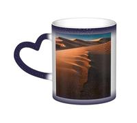KWQDOZF Tasse à changement de couleur Sand Dunes In The Sky - Enchantez vos moments