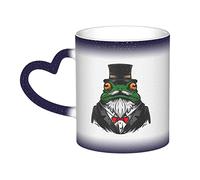 KWQDOZF Tasse Cool Frog en céramique sensible à la chaleur, changement de couleur, tasse isolée, nouveauté, tasses de voyage uniques, tasses pour la maison, 11 oz