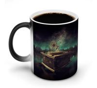 KWQDOZF Tasses à café thermosensibles imprimées Dream Music Box. Tasse à café changeant de couleur. Image complète révélée lorsque HOT est ajouté.