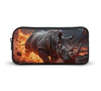 KWQDOZF Trousse à Crayons Steel Rhino - Trousse Mignonne et Grande capacité