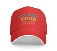 KWQDOZF Va Demander à Ton Papa ! Chapeau de Papa, Casquette de Baseball Homme Femme, Casquette Trucker
